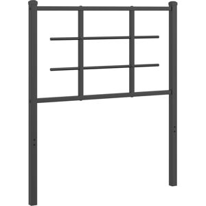 Metal Headboard Black 75 cm Vidaxl Metal Headboard Black 75 cm Vidaxl