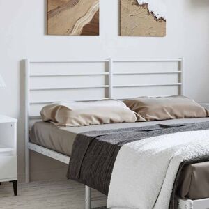 Metal Headboard White 135 cm vidaXL Metal Headboard White 135 cm vidaXL