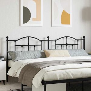Metal Headboard Black 200 cm Vidaxl Metal Headboard Black 200 cm Vidaxl
