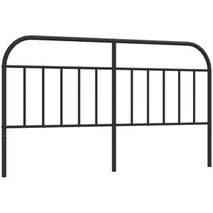 Metal Headboard Black 180 cm vidaXL Metal Headboard Black 180 cm vidaXL