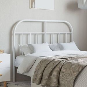 Metal Headboard White 120 cm vidaXL Metal Headboard White 120 cm vidaXL