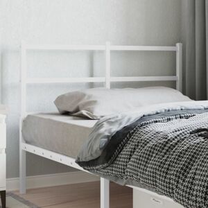 Metal Headboard White 120 cm vidaXL Metal Headboard White 120 cm vidaXL