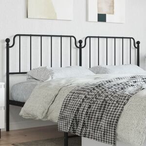 Metal Headboard Black 200 cm Vidaxl Metal Headboard Black 200 cm Vidaxl