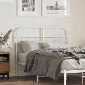 Metal Headboard White 120 cm Vidaxl Metal Headboard White 120 cm Vidaxl