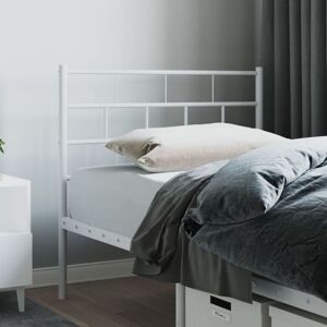 Metal Headboard White 75 cm vidaXL Metal Headboard White 75 cm vidaXL