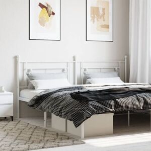Metal Headboard White 200 cm Vidaxl Metal Headboard White 200 cm Vidaxl