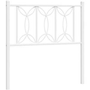 Metal Headboard White 90 cm Vidaxl Metal Headboard White 90 cm Vidaxl