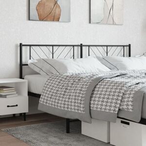 Metal Headboard Black 200 cm Vidaxl Metal Headboard Black 200 cm Vidaxl