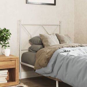 Metal Headboard White 80cm Vidaxl Metal Headboard White 80cm Vidaxl