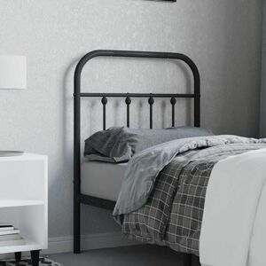 Metal Headboard Black 75 cm Vidaxl Metal Headboard Black 75 cm Vidaxl