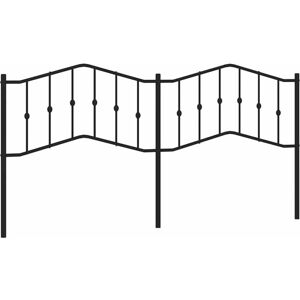 Metal Headboard Black 193 cm Vidaxl Metal Headboard Black 193 cm Vidaxl
