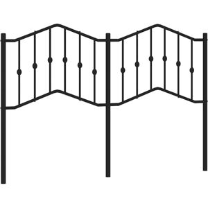 Metal Headboard Black 135 cm Vidaxl Metal Headboard Black 135 cm Vidaxl