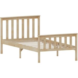 Home Discount - Milan 3ft Single Solid Pine Wood Bed Frame, High Foot End, Pine, 190 x 90 cm Home Discount - Milan 3ft Single Solid Pine Wood Bed Frame, High Foot End, Pine, 190 x 90 cm