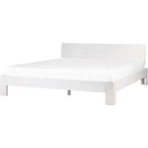 Beliani Royan - Double Bed - White - 180x200 cm - Pine Wood Beliani Royan - Double Bed - White - 180x200 cm - Pine Wood