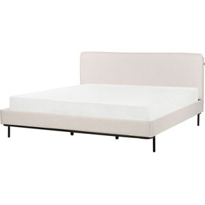 Beliani Bed CORIO Super King - Modern Fabric Bed - Beige Beliani Bed CORIO Super King - Modern Fabric Bed - Beige