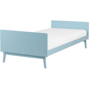 Beliani Bed Light Blue Pine Wood 90x200 - Bed Beliani Bed Light Blue Pine Wood 90x200 - Bed