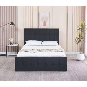 Kosy Koala - Ottoman Storage Bed black 3ft single and 1 mattress velvet cushioned bedroom Kosy Koala - Ottoman Storage Bed black 3ft single and 1 mattress velvet cushioned bedroom