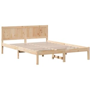 Bed Frame Brown 160 x 200 cm Solid Pine wood Vidaxl Bed Frame Brown 160 x 200 cm Solid Pine wood Vidaxl