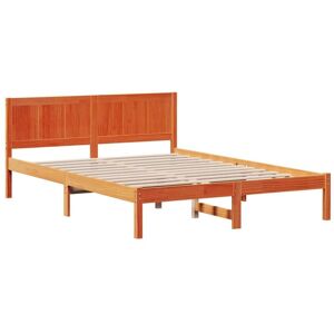 Bed Frame Brown 160 x 200 cm Solid Pine wood Vidaxl Bed Frame Brown 160 x 200 cm Solid Pine wood Vidaxl