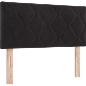 Box Spring Bed with Mattress Dark Grey 80x200 cm Velvet Black vidaXL Box Spring Bed with Mattress Dark Grey 80x200 cm Velvet Black vidaXL