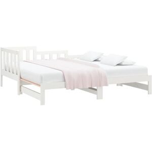vidaXL Solid Wood Pine Pull-out Day Bed - Day Bed vidaXL Solid Wood Pine Pull-out Day Bed - Day Bed