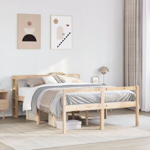 Vidaxl - Senior Bed with Headboard without Mattress 120x190 cm Small Double Vidaxl - Senior Bed with Headboard without Mattress 120x190 cm Small Double