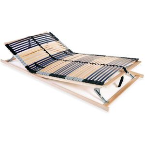 Vidaxl - Slatted Bed Base without Mattress with 42 Slats 7 Zones 120x200 cm Vidaxl - Slatted Bed Base without Mattress with 42 Slats 7 Zones 120x200 cm