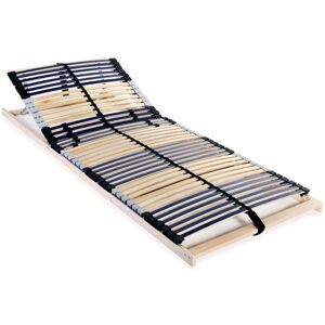 Vidaxl - Slatted Bed Base without Mattress with 42 Slats 7 Zones 70x200 cm Vidaxl - Slatted Bed Base without Mattress with 42 Slats 7 Zones 70x200 cm