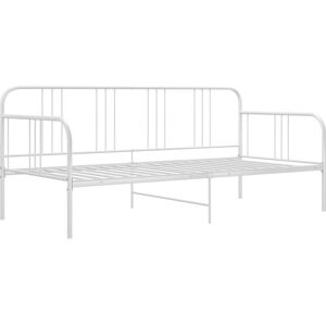Sofa Bed Frame without Mattress White Metal 90x200 cm Vidaxl Sofa Bed Frame without Mattress White Metal 90x200 cm Vidaxl