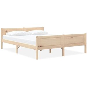 JINLEFU Bed Frame without Mattress Solid Pinewood 140x200 cm vidaXL JINLEFU Bed Frame without Mattress Solid Pinewood 140x200 cm vidaXL