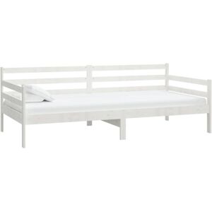 JINLEFU Day Bed without Mattress White Solid Wood Pine 90x200cm vidaXL JINLEFU Day Bed without Mattress White Solid Wood Pine 90x200cm vidaXL