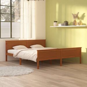 Jinlefu - Bed Frame without Mattress Honey Brown Solid Wood Pine 180x200cm vidaXL Jinlefu - Bed Frame without Mattress Honey Brown Solid Wood Pine 180x200cm vidaXL