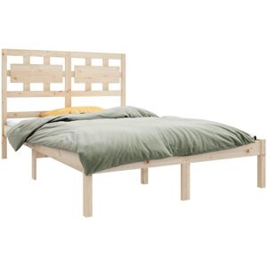 JINLEFU Bed Frame without Mattress 120x190 cm Small Double Solid Wood vidaXL JINLEFU Bed Frame without Mattress 120x190 cm Small Double Solid Wood vidaXL