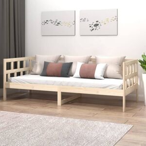 JINLEFU Day Bed without Mattress Solid Wood Pine 90x200 cm vidaXL JINLEFU Day Bed without Mattress Solid Wood Pine 90x200 cm vidaXL