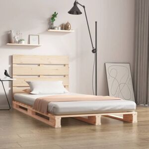 JINLEFU Bed Frame without Mattress 100x200 cm Solid Wood Pine vidaXL JINLEFU Bed Frame without Mattress 100x200 cm Solid Wood Pine vidaXL