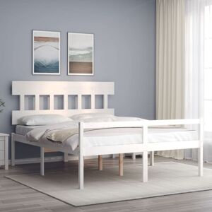 JINLEFU Senior Bed without Mattress White 160x200 cm Solid Wood vidaXL JINLEFU Senior Bed without Mattress White 160x200 cm Solid Wood vidaXL