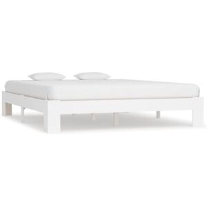 Vidaxl - Bed Frame without Mattress Brown 160x200 cm Solid Wood Pine Vidaxl - Bed Frame without Mattress Brown 160x200 cm Solid Wood Pine