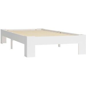 Vidaxl - Bed Frame without Mattress White Solid Pine Wood 90x200 cm Vidaxl - Bed Frame without Mattress White Solid Pine Wood 90x200 cm