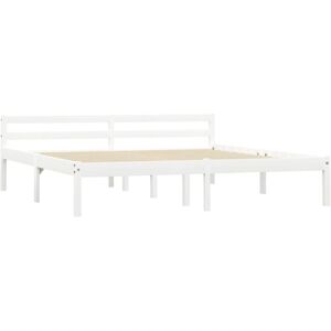 Bed Frame without Mattress White Solid Pine Wood 160x200 cm Vidaxl Bed Frame without Mattress White Solid Pine Wood 160x200 cm Vidaxl