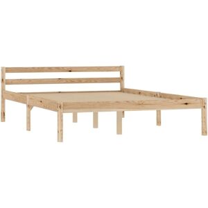 MAISONCHIC Light Brown Pine Bed Frame - Bed Frame MAISONCHIC Light Brown Pine Bed Frame - Bed Frame
