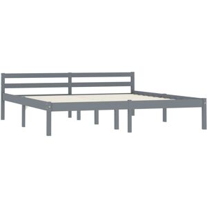 Bed Frame without Mattress Grey Solid Pine Wood 160x200 cm Vidaxl Bed Frame without Mattress Grey Solid Pine Wood 160x200 cm Vidaxl