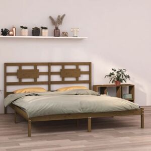Bed Frame without Mattress Honey Brown 200x200 cm Solid Wood Vidaxl Bed Frame without Mattress Honey Brown 200x200 cm Solid Wood Vidaxl