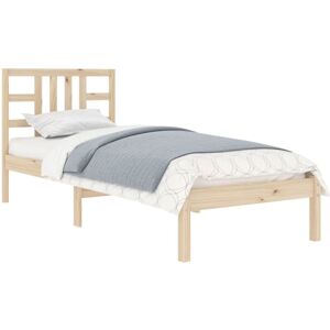 Bed Frame without Mattress 90x200 cm Solid Wood vidaXL Bed Frame without Mattress 90x200 cm Solid Wood vidaXL