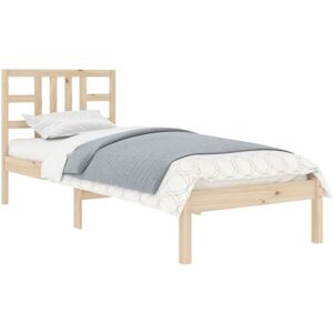 Bed Frame without Mattress 75x190 cm Small Single Solid Wood vidaXL Bed Frame without Mattress 75x190 cm Small Single Solid Wood vidaXL