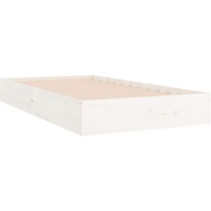 Vidaxl - Bed Frame without Mattress White Solid Wood 90x200 cm Vidaxl - Bed Frame without Mattress White Solid Wood 90x200 cm