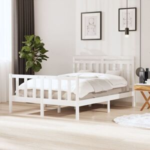 MINKUROW 3100959 Bed Frame without Mattress White Solid Wood 140x200 cm (810083+814095) vidaXL MINKUROW 3100959 Bed Frame without Mattress White Solid Wood 140x200 cm (810083+814095) vidaXL