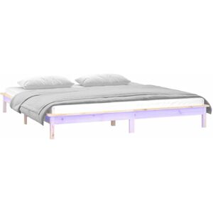 Led Bed Frame without Mattress 180x200 cm Super King Solid Wood Vidaxl Led Bed Frame without Mattress 180x200 cm Super King Solid Wood Vidaxl