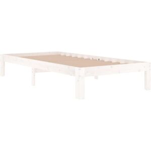 Bed Frame without Mattress White 90x190cm Single vidaXL Bed Frame without Mattress White 90x190cm Single vidaXL