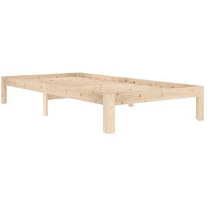 Bed Frame without Mattress Solid Wood Pine 100x200cm vidaXL Bed Frame without Mattress Solid Wood Pine 100x200cm vidaXL