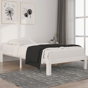 Bed Frame without Mattress White Solid Wood Pine 100x200cm Vidaxl Bed Frame without Mattress White Solid Wood Pine 100x200cm Vidaxl